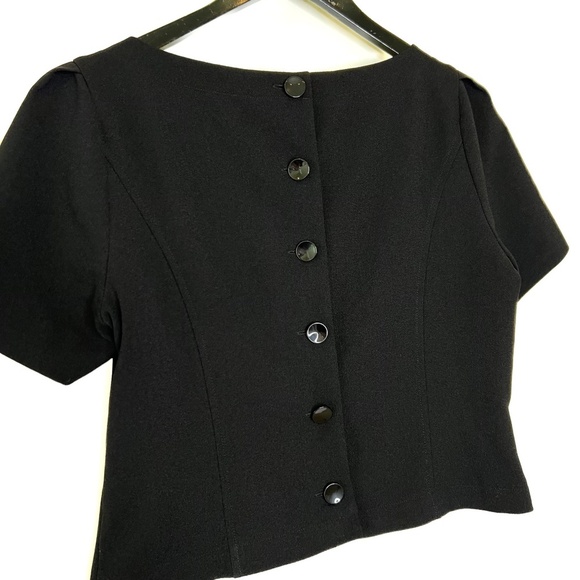 WHBM Dress Black and White Color Block Dress - Picture 6 of 7